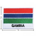 Gambia Nation Flag Style-2 Embroidered Iron On Patch