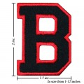 Alphabet B Style-1 Embroidered Iron On Patch