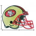 San Francisco 49ers Helmet Style-1 Embroidered Iron On Patch