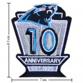 Carolina Panthers Anniversary Style-1 Embroidered Iron On Patch