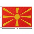 Macedonia Nation Flag Style-1 Embroidered Iron On Patch