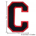 Alphabet C Style-1 Embroidered Iron On Patch