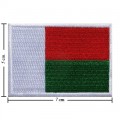 Madagascar Nation Flag Style-1 Embroidered Iron On Patch