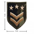 US Army Stripe Style-2 Embroidered Iron On Patch