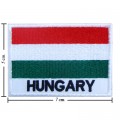 Hungary Nation Flag Style-2 Embroidered Iron On Patch