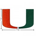 Copy of Miami Hurricanes Style-1 Embroidered Iron On Patch