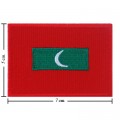 Maldives Nation Flag Style-1 Embroidered Iron On Patch