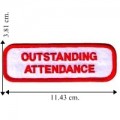 Outstanding Attendance Embroidered Iron On Patch