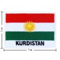 Kurdistan Nation Flag Style-2 Embroidered Iron On Patch