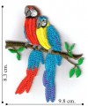 Macaw Style-2 Embroidered Iron On Patch