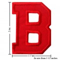 Alphabet B Style-3 Embroidered Iron On Patch