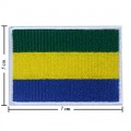 Gabon Nation Flag Style-1 Embroidered Iron On Patch