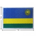 Rwanda Nation Flag Style-1 Embroidered Iron On Patch