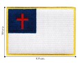 Christian Flag Style-1 Embroidered Iron On Patch