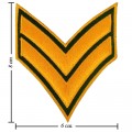 US Army Stripe Style-17 Embroidered Iron On Patch