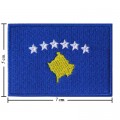 Kosovo Nation Flag Style-1 Embroidered Iron On Patch