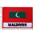 Maldives Nation Flag Style-2 Embroidered Iron On Patch