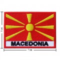 Macedonia Nation Flag Style-2 Embroidered Iron On Patch