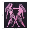 Roman Zodiac Gemini Embroidered Iron On Patch