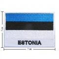 Estonia Nation Flag Style-2 Embroidered Iron On Patch