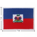 Haiti Nation Flag Style-1 Embroidered Iron On Patch