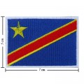 Democratic Republic Nation Flag Style-1 Embroidered Iron On Patch