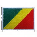 Congo Dem Rep Nation Flag Style-1 Embroidered Iron On Patch