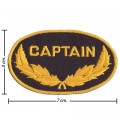 The Captain US ARMY Style-2 Embroidered Iron On Patch