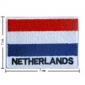 Netherlands Nation Flag Style-2 Embroidered Iron On Patch