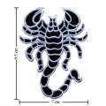 Scorpion Sign Style-1 Embroidered Iron On Patch