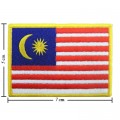 Malaysia Nation Flag Style-1 Embroidered Iron On Patch