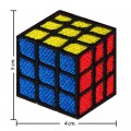 Rubic Rubix Rubik's Rubics Style-3 Embroidered Iron On Patch