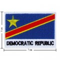 Democratic Republic Nation Flag Style-2 Embroidered Iron On Patch