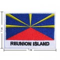 Reunion Nation Flag Style-2 Embroidered Iron On Patch