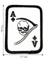 Skull Ace Spades Card Style-1 Embroidered Iron On Patch