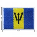 Barbados Nation Flag Style-1 Embroidered Iron On Patch