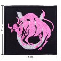 Roman Zodiac Taurus Embroidered Iron On Patch