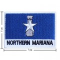 Northern Mariana Islands Nation Flag Style-2 Embroidered Iron On Patch