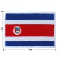 Costa Rica Nation Flag Style-1 Embroidered Iron On Patch