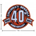 Cincinnati Bengals Anniversary Style-1 Embroidered Iron On Patch