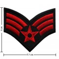 US Army Stripe Style-12 Embroidered Iron On Patch