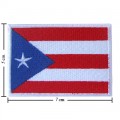 Puerto Rico Nation Flag Style-1 Embroidered Iron On Patch