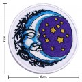 The Moon Night Stars Style-1 Embroidered Iron On Patch