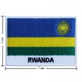 Rwanda Nation Flag Style-2 Embroidered Iron On Patch