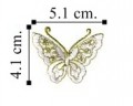 Butterfly Style-14 Embroidered Iron On Patch