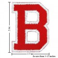 Alphabet B Style-2 Embroidered Iron On Patch