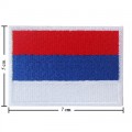 Serbia Nation Flag Style-1 Embroidered Iron On Patch