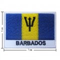 Barbados Nation Flag Style-2 Embroidered Iron On Patch