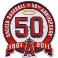 Los Angeles Angels of Anaheim 50th Anniversary Embroidered Iron On Patch