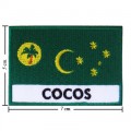 Cocos Keeling Nation Flag Style-2 Embroidered Iron On Patch